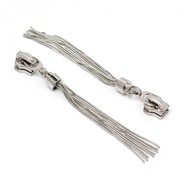 Замок MaxZipper автомат М#5 арт.F02 цв.никель уп.10шт