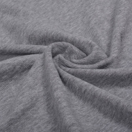 Ткань рибана  гл/крашеный, 215г/м?  95% хл 5%эласт  чулок 80-90см арт.ШН-215955-3 цв.сер.меланж рул.15-80м