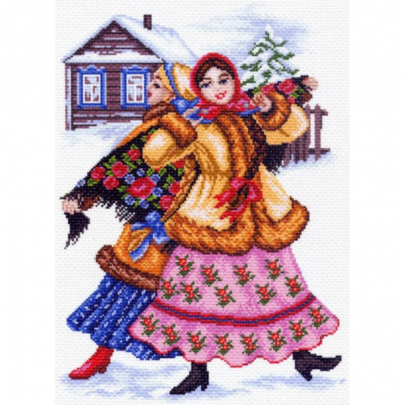 Рисунок на канве МАТРЕНИН ПОСАД арт.37х49 - 1465 Русские пляски