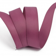 Лента Ideal репсовая в рубчик шир.25мм цв. 174 розовый рубин уп.27,42м