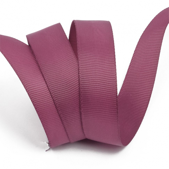 Лента Ideal репсовая в рубчик шир.25мм цв. 174 розовый рубин уп.27,42м