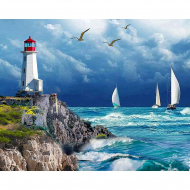 166098_Картина стразами "Утес"