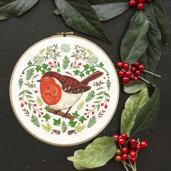 191432_Набор для вышивания "Folk Robin"