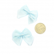 Бантики пришивные арт.MJ.RF.072.23 1,5см цв.23 голубой уп.100шт Бантики пришивные арт.MJ.RF.072.23 1,5см цв.23 голубой уп.100шт