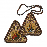 Набор для вышивания НОВА СЛОБОДА арт.ТР1105 Св. Ап. Андрей Первозванный и Ангел Хранитель 7х7 см