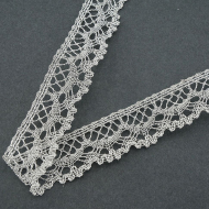 157172_Кружево, 24 мм, серебряный
