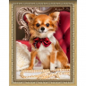 Набор для изготовления картин АЛМАЗНАЯ ЖИВОПИСЬ арт.АЖ.1779 «Чихуахуа с бантиком» 30х40 см