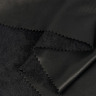 Кожа на замше PU 280 г/м? шир.137 см арт.TBY.Lth.3145.1 цв.01 черный уп.1м