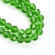 Бусины граненые Рондель (стекло) на нитях арт.TBY-R-2  8х6мм отвер.2мм цв.13 зеленый уп.50х72 бусины
