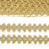 Тесьма отделочная арт.921 шир.30 мм цв.золото уп.11.85м