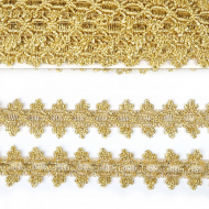Тесьма отделочная арт.921 шир.30 мм цв.золото уп.11.85м