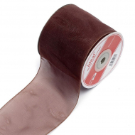 Лента капрон арт.JF-001 шир.75мм цв.095 (4134/3140) св.коричневый уп.22,85 м А