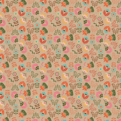 Ткань для пэчворка PEPPY Лесные Жители 146 г/м? 100% хлопок цв.ЛЖ-13 бежевый уп.50х55 см