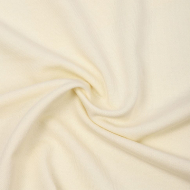 Ткань трикотаж Футер 2х нитка петля 70%пэ 25%вис 5%спан 220г 160см S801 молочный уп.3м