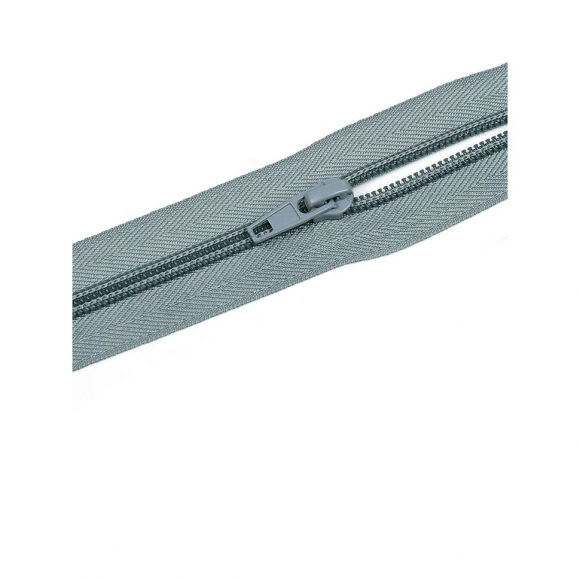 Молния MaxZipper пласт. спираль №5-N 70см цв.F316 серый уп.10шт