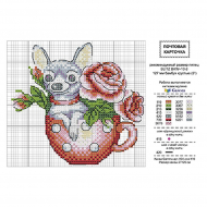 Схема для вышивания PANNA Открытка арт. 022019 Мой цветочек уп.10 шт