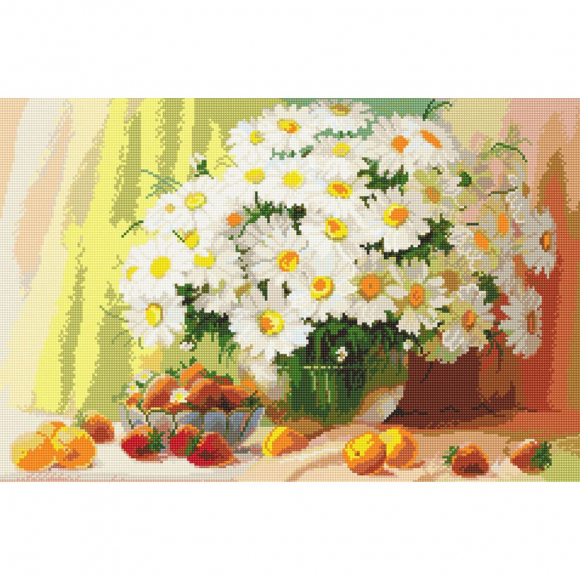 Картина стразами "Букет ромашек"