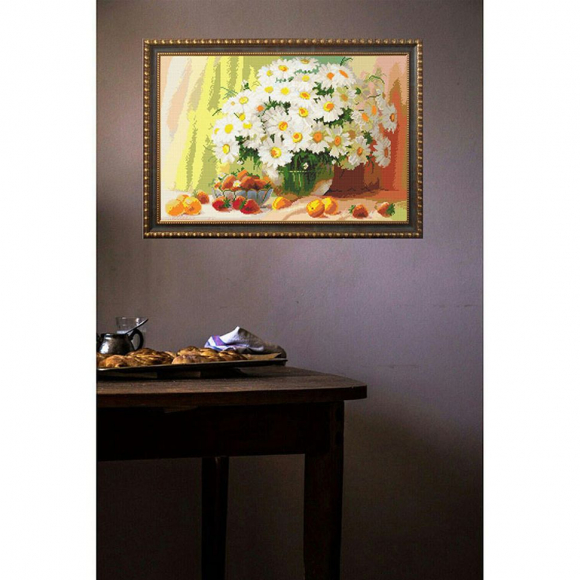 Картина стразами "Букет ромашек"