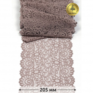 Кружево-стрейч KRUZHEVO арт.TBY.YSTL00839 шир.205мм цв.06 капучино уп.3 м