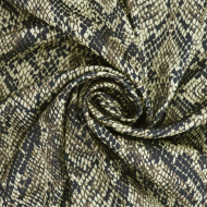 Ткань шелк Армани 90 г/м? 97% полиэстер, 3% спандекс шир.148 см арт.Р.15715.01 цв.01 коричневый уп.25м