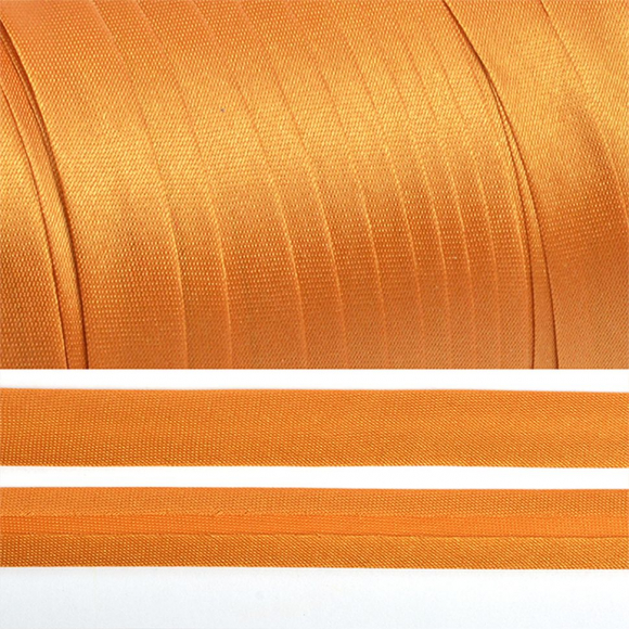 Косая бейка TBY атласная шир.15мм цв.F116 св.коричневый уп.132 м