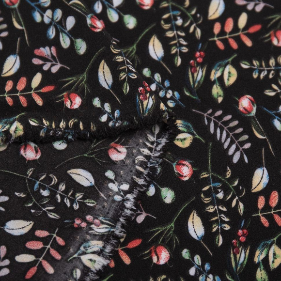 Ткань Софт Ниагара 129 г кв.м 94% полиэстер, 6% спандекс шир.145 см арт.Р.28329.03 цв.03 черный уп.25м