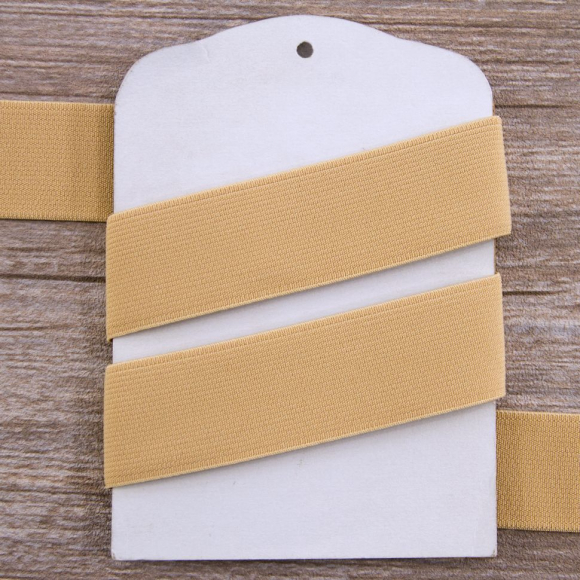 Резинка, цвет бежевый, 30 мм