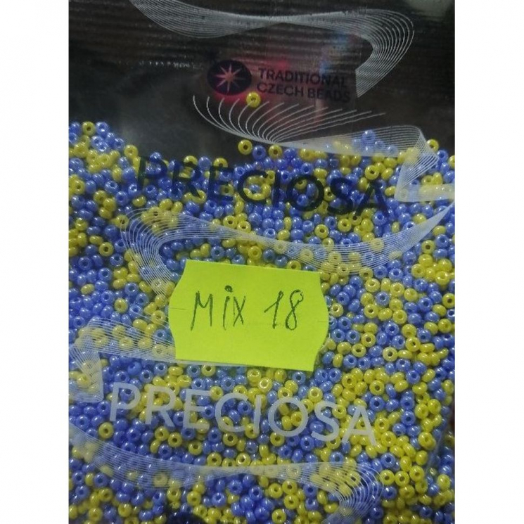 Бисер Preciosa 10/0 MIX 18 уп.50г