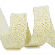 Тесьма киперная металлизированная 16 мм полиэстер арт.TBYT09 цв.S099 желтый уп.22,85м Тесьма киперная металлизированная 16 мм полиэстер арт.TBYT09 цв.S099 желтый уп.22,85м