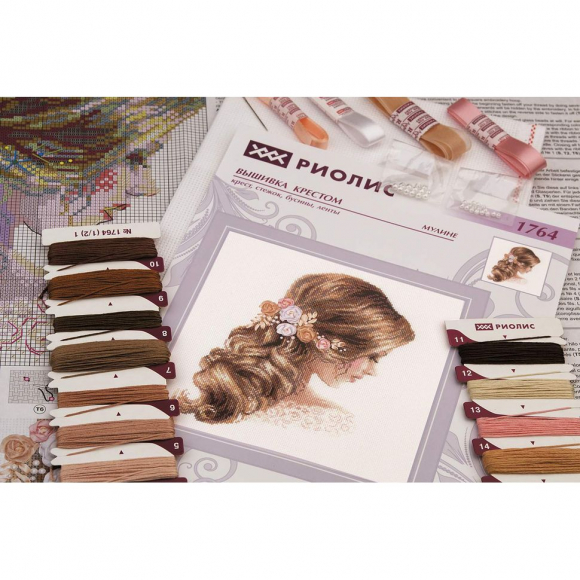 Набор для вышивания РИОЛИС арт.1764 Романтика 25х25 см