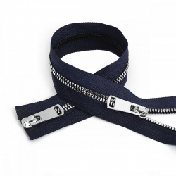 Молния MaxZipper трактор №5 2 замка TT, 90см, цв.синий/серебро уп.10шт