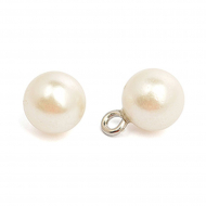 Пуговицы пластик TBY.A54 цв.003 молочный 14L-9мм, на ножке, 50 шт