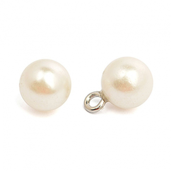 Пуговицы пластик TBY.A54 цв.003 молочный 14L-9мм, на ножке, 50 шт