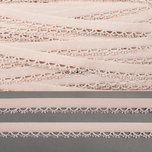 Резинка TBY бельевая арт.ЕТТ 15мм S185 серебристый пион уп. 50м