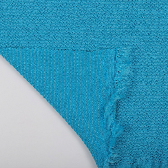 Ткань трикот. Бифлекс жатка арт.TBY-JB-17 490г/м? 92% ПЭ 8% спандекс шир.80см цв.17 синий рул.60м