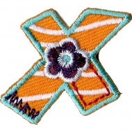 60754_Термоаппликации HKM "Буква "Х" цветная 60754_Термоаппликации HKM "Буква "Х" цветная