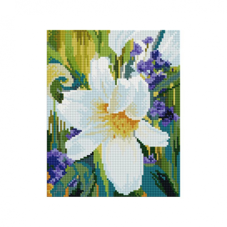 Набор Белоснежка для изготовления картин со стразами арт.БЛ.012-ST-PS Лилия 20х25см