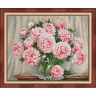 Набор для изготовления картин АЛМАЗНАЯ ЖИВОПИСЬ арт.АЖ.1677 Нежные пионы 50х40 см