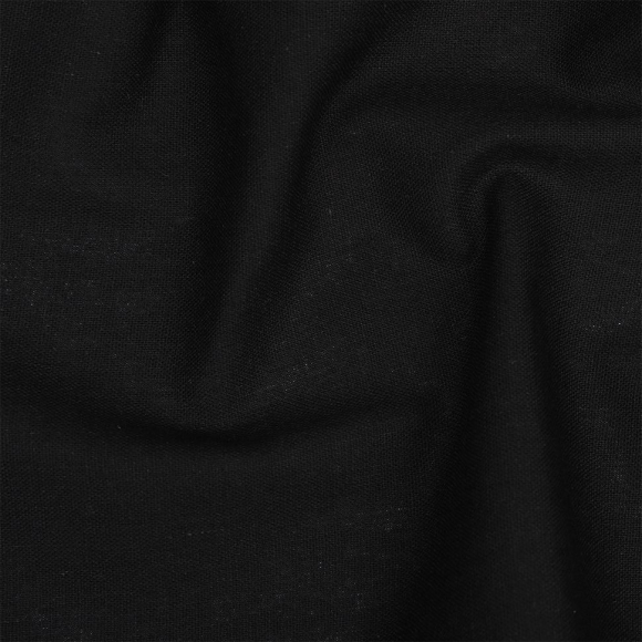 Ткань льняная TBYLi-1004-33 185г/м? 30% лен 25хб 25%виск 20%ПЭ шир 140см цв.33 черный рул 10м Ткань льняная TBYLi-1004-33 185г/м? 30% лен 25хб 25%виск 20%ПЭ шир 140см цв.33 черный рул 10м