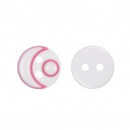 Пуговицы полиэстер CY 3235 цв.роза 18L-11мм, 2 прокола, 1 000 шт