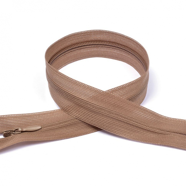 Молния MaxZipper пласт. потайная №3 60см н/р цв.F293 св.коричневый уп.50шт