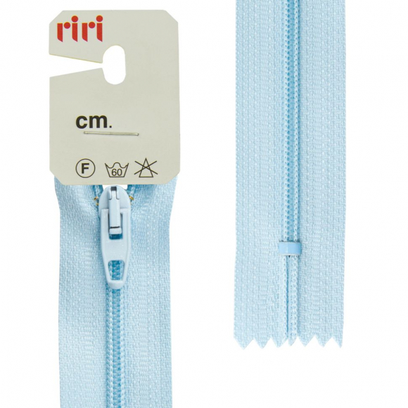 79025_Молния Meras, спираль, неразъёмная, 4 мм, 20 см, цвет 2637, светло-голубой