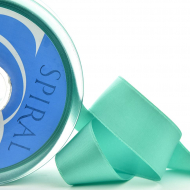 18991_Лента атласная двусторонняя SAFISA, 6.5 мм, 25 м, цвет 78, мятный