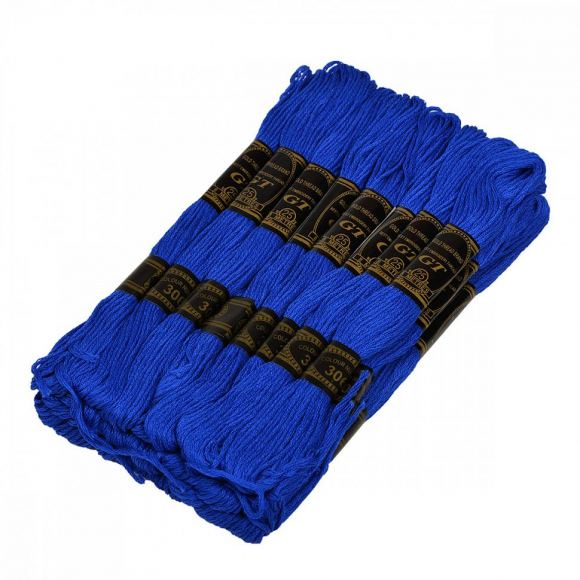 Нитки мулине IDEAL арт.МШ (100% хлопок) 24х8м цв.306 василек Нитки мулине IDEAL арт.МШ (100% хлопок) 24х8м цв.306 василек