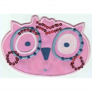 Термоаппликация HKM "Eulenkopf rosa"