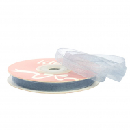 Лента капрон (органза) IDEAL шир.6мм цв.1062 серый уп.27,4 м