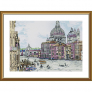 Набор для вышивания мулине НОВА СЛОБОДА арт.СР3313 Жемчужина Италии 41х28 см