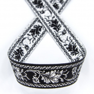 20245_Лента жаккард с люрексом SAFISA, 20 мм, 15 м, цвет 102