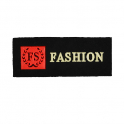 Аппликация пришивная FS FASHION арт.TBY.SHEV.17 4х1,5см цв.черн/красн/бел уп.20шт