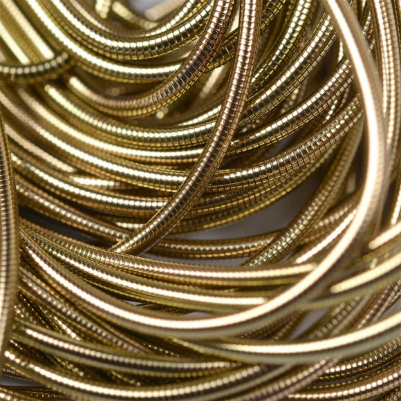 Канитель мягкая, гладкая арт.KAN/MD0,7-05 глянец, цв.античное золото уп.100 г